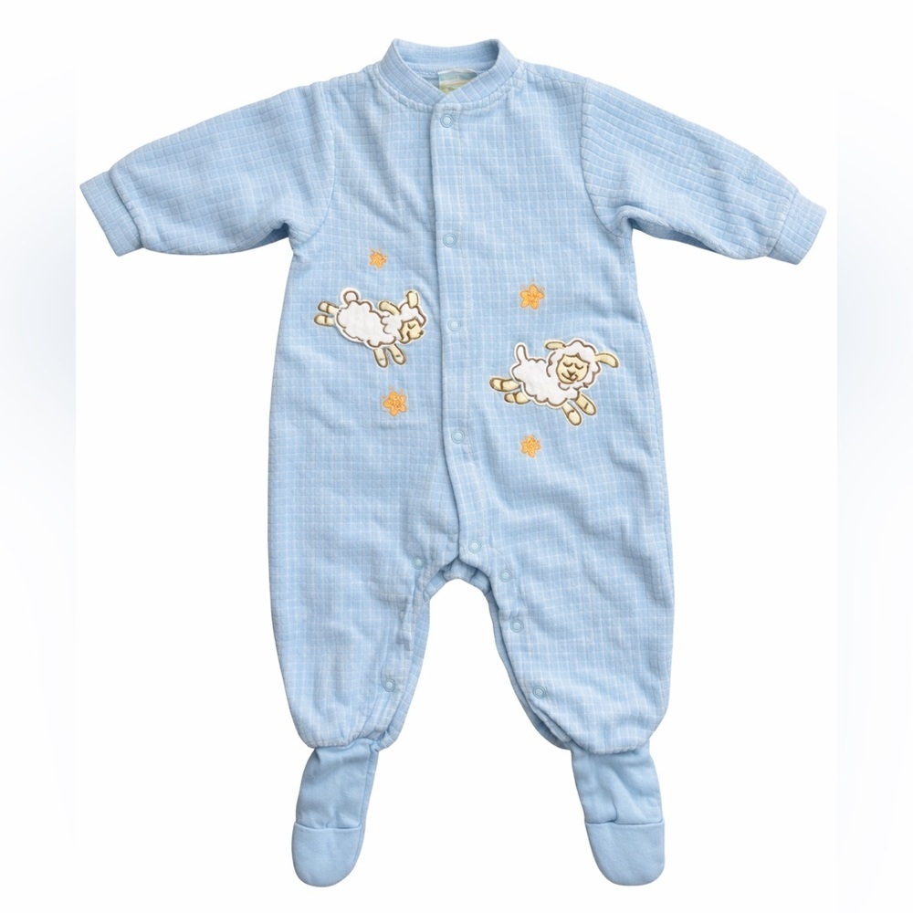 Embroidery Footed Pajamas 3M Cozy Retro ✨